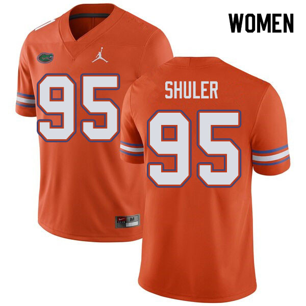 Jordan Brand Women #95 Adam Shuler Florida Gators College Football Jerseys Sale-Orange - Click Image to Close